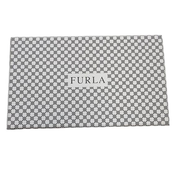 FURLA Gray Leather Long Zip Around Wallet with Box Dust Bag Tags - Picture 10 of 11